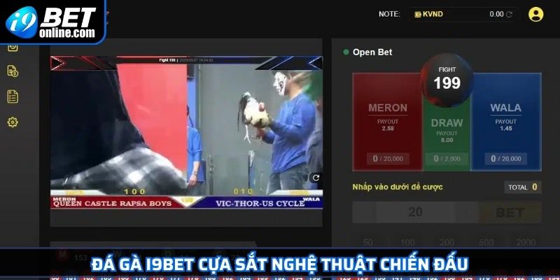 Đá gà I9BET cựa sắt nghệ thuật chiến đấu