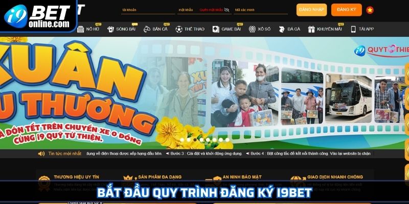 Đăng Ký I9BET 3 Bắt đầu quy trình đăng ký I9BET