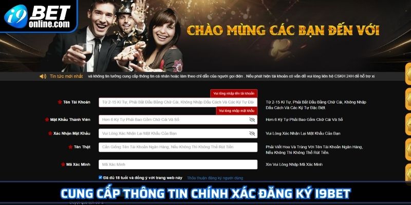 Đăng Ký I9BET 2 Cung cấp thông tin chính xác đăng ký I9BET