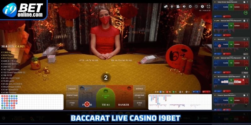 Live Casino I9BET Trải Nghiệm Sòng Bài Đỉnh Cao Ngay Tại Nhà 4 Baccarat Live Casino I9BET