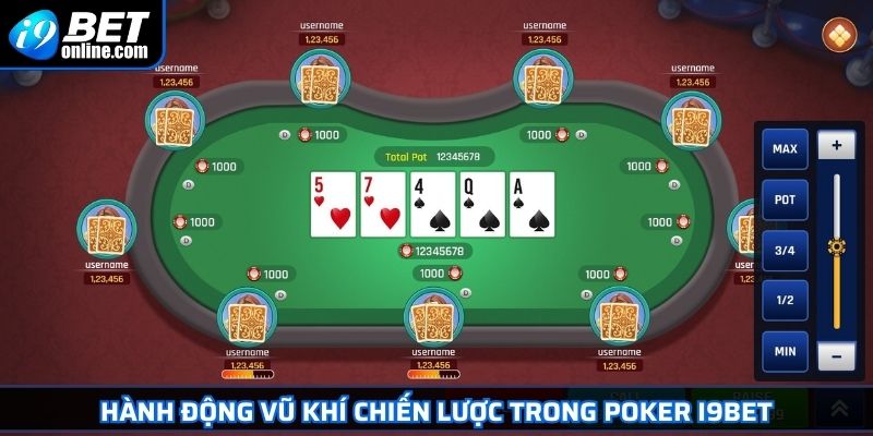 Poker I9BET Học Ngay Quy Tắc Cơ Bản Và Cách Chơi Hiệu Quả 3 Hành động vũ khí chiến lược trong Poker I9BET